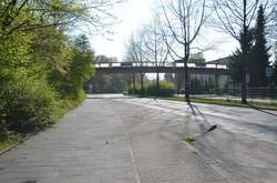 Markstraße, Fußgängerbrücke Gesamtschule (3)