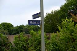 Namensschilder Rhönstraße und Castroper Hellewg