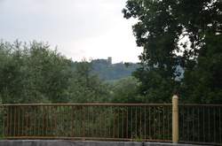 Ruhrbrücke, Blick Richtung Burg Blankenstein im Juli 2017